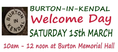 Welcome to Burton Day coffee morning Sat 15th March 2025